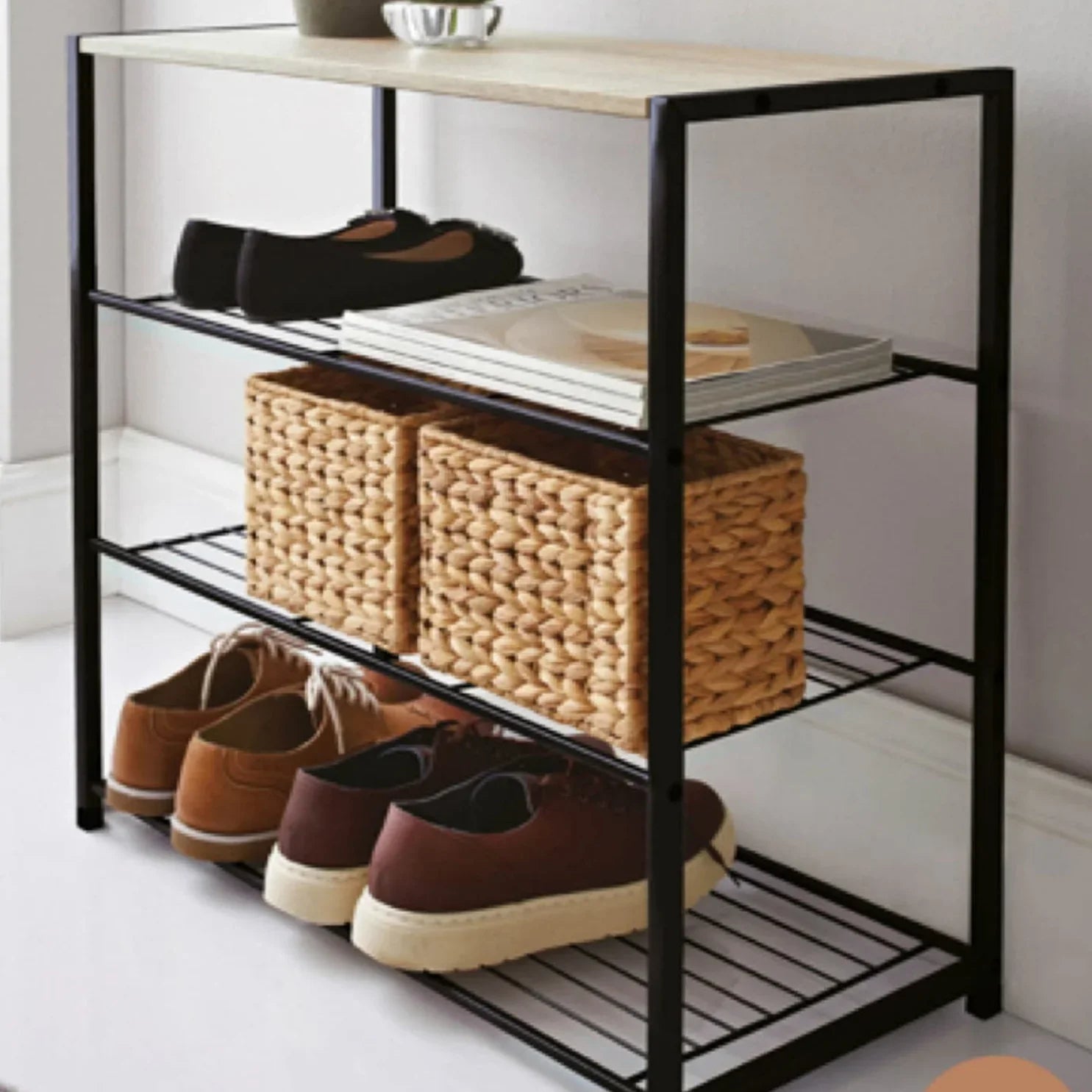 4 Tier Storage Shoe rack - myhomestore.com.pk