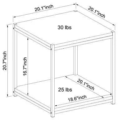 Table with Iron Frame - Stylish & Sturdy Design - myhomestore.com.pk