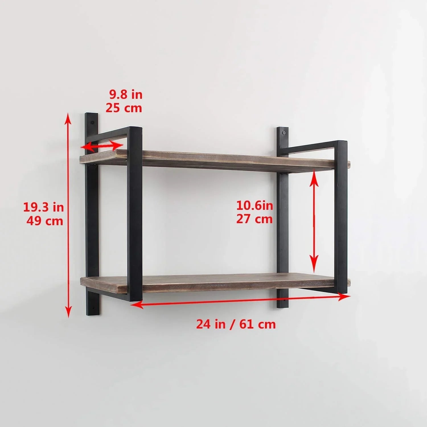 Weven Industrial Pipe Shelving Wall Mounted - myhomestore.com.pk