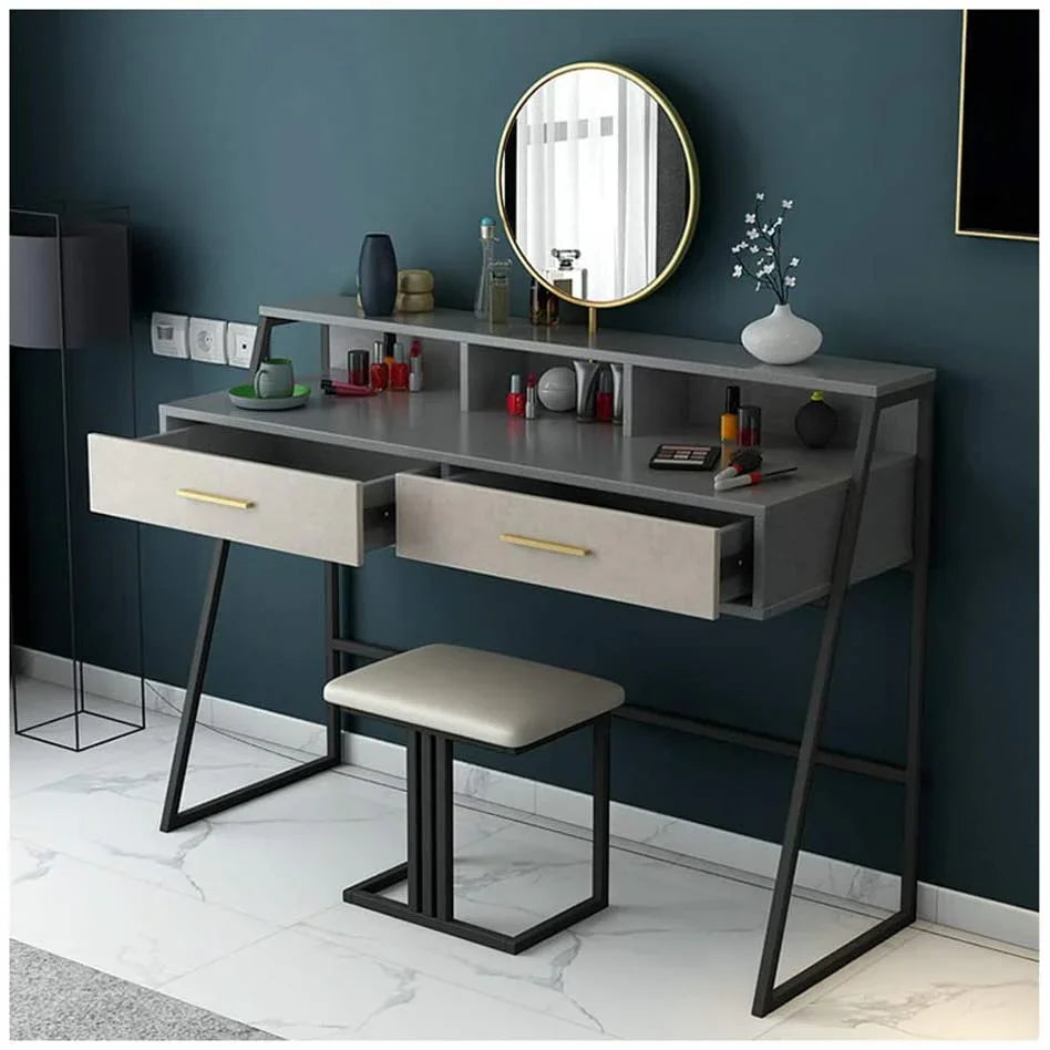 Dressing Table Set Light Chain Cosmetic Table Mirror Dressing Table - myhomestore.com.pk