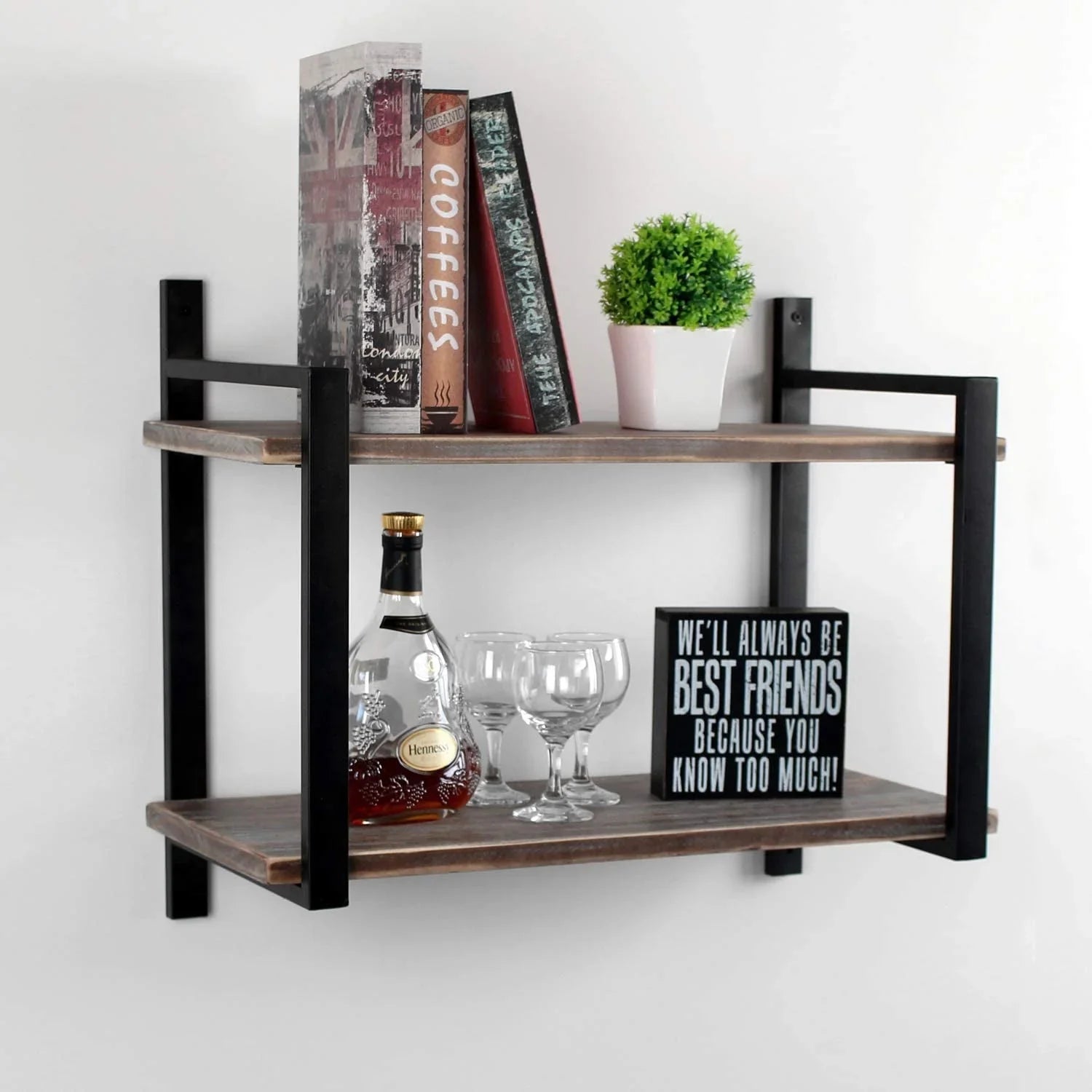 Weven Industrial Pipe Shelving Wall Mounted - myhomestore.com.pk