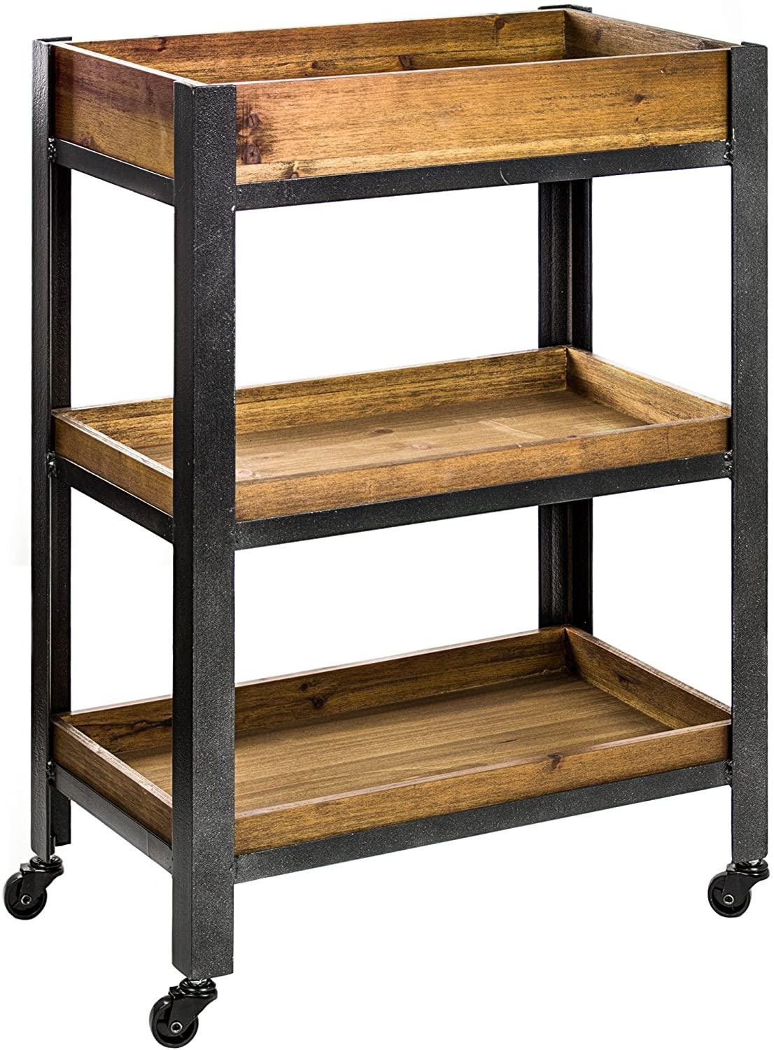 Decor Rolling Storage Cart with Shelves - myhomestore.com.pk