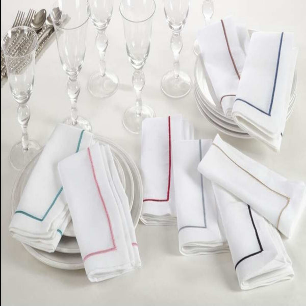 Embroidery With Baratta Stich Napkins (Pack of 6)