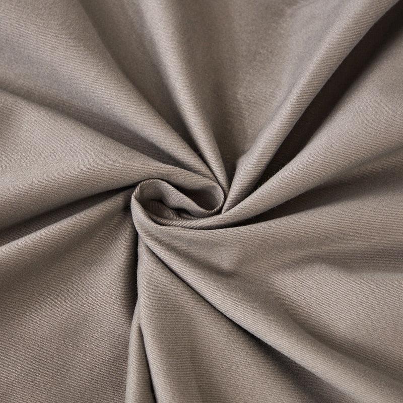 Mocha Elegant Embroidered Cotton European Style Duvet Set - myhomestore.com.pk