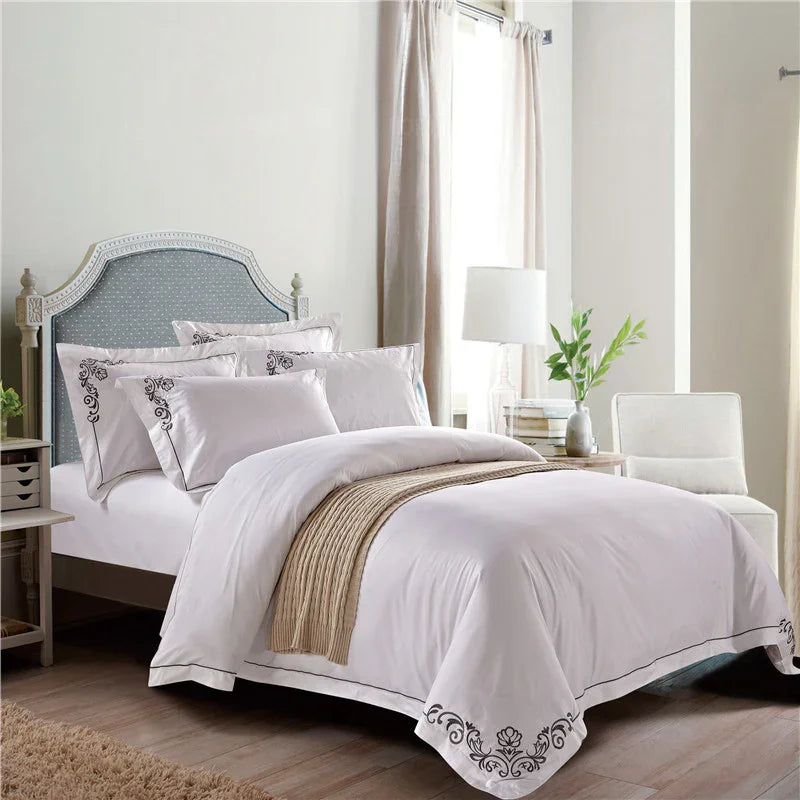 Luxury Corner Embroidery Duvet Set - myhomestore.com.pk