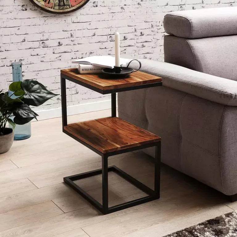 Highline S Shaped Corner Side Coffee Table - myhomestore.com.pk