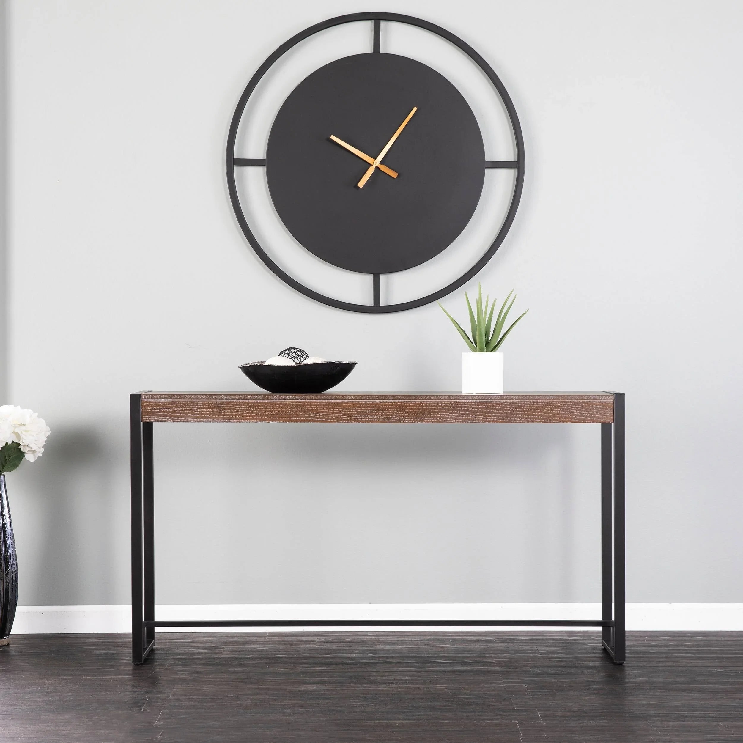 Modern Narrow Industrial Console Table - myhomestore.com.pk