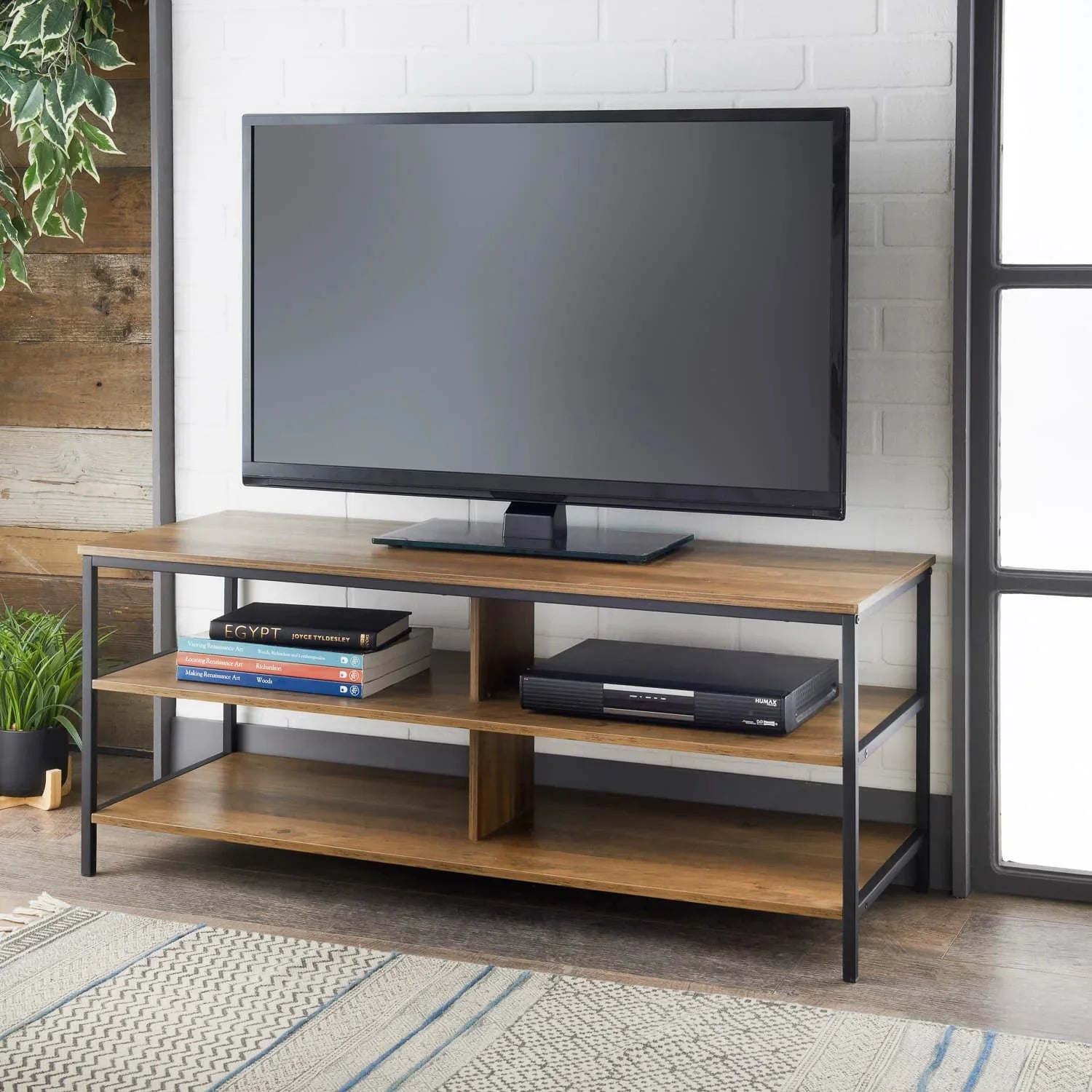 Modern Console Table for TV Unit with Storage - myhomestore.com.pk