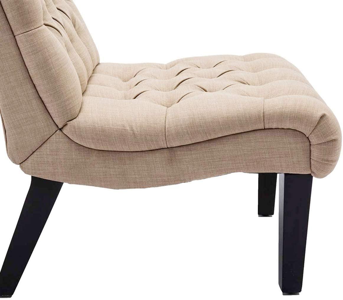 Set Of 2 Bedroom Armless Chairs Accent Lounge Chair - myhomestore.com.pk