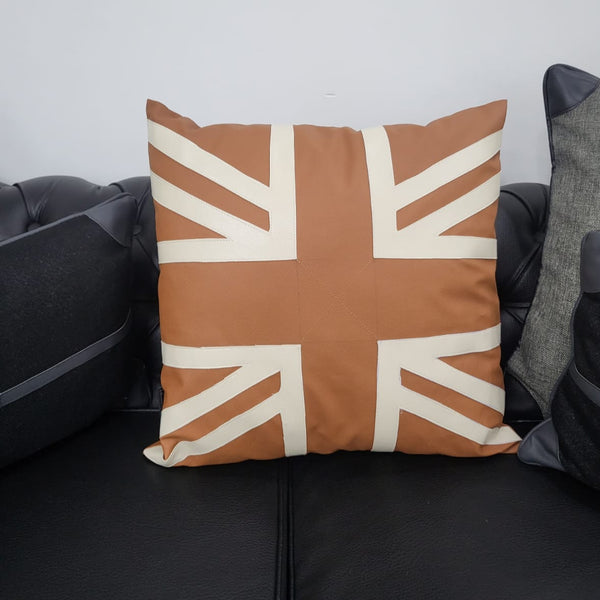 Leather Cushion (Union Jack)