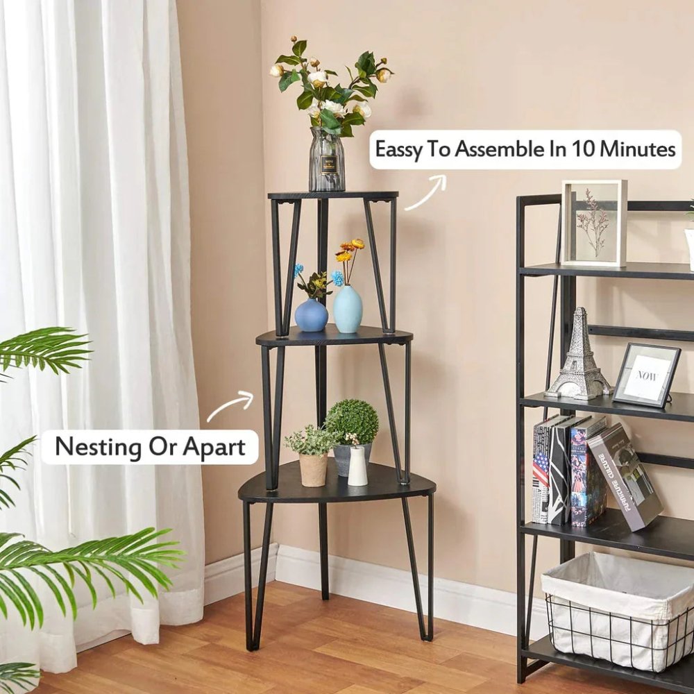 Black Nesting - Tables Living Room Coffee Table Sets of 3 - myhomestore.com.pk