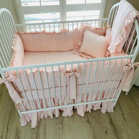 Bloom Plain Pink Baby Cot Set - myhomestore.com.pk