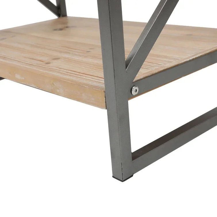 Carncoagh 54.3'' H x 24'' W Iron Etagere Bookcase - myhomestore.com.pk