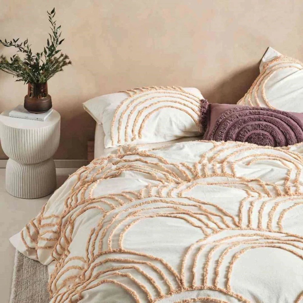 Circular Tufted Duvet Cover Set - myhomestore.com.pk