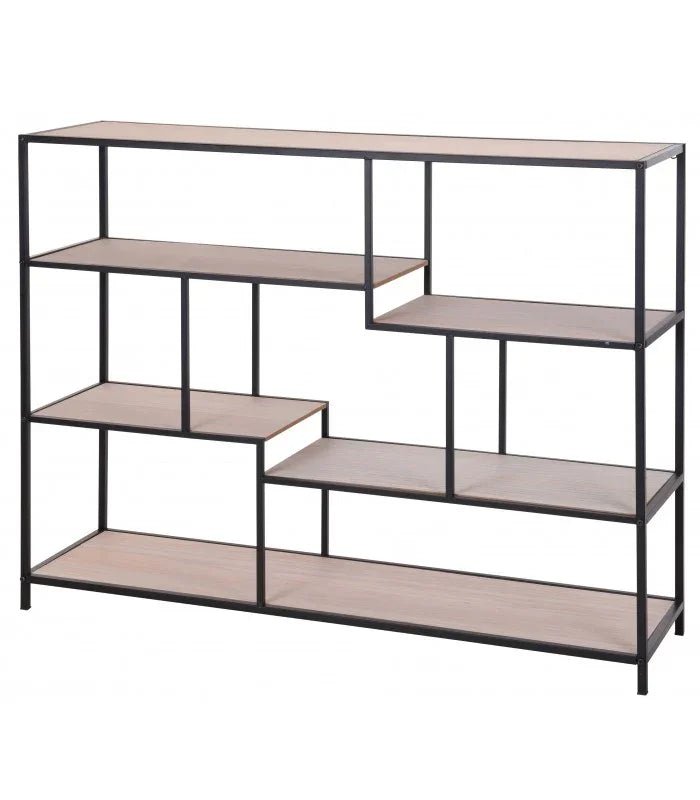 Console Table Black Metal and Wood - myhomestore.com.pk