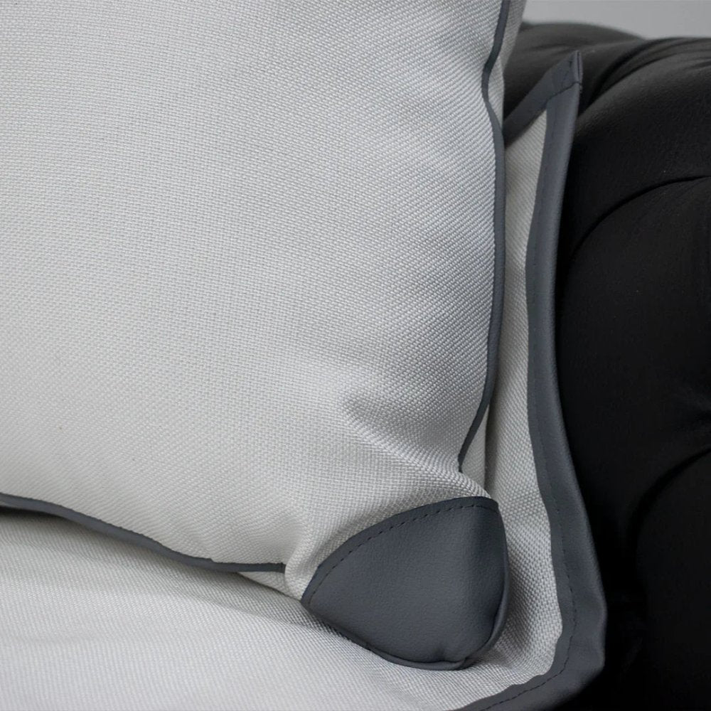 Cushion with Leather work - myhomestore.com.pk