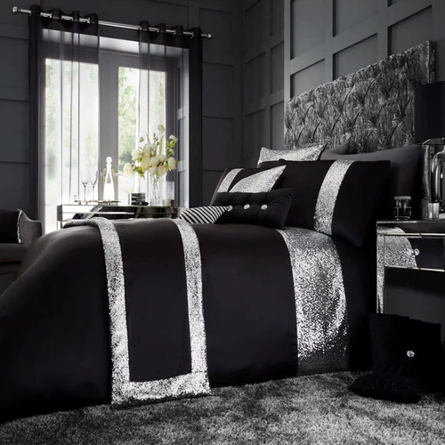 Luxury Bridal Bedding Duvet Set With Sequence