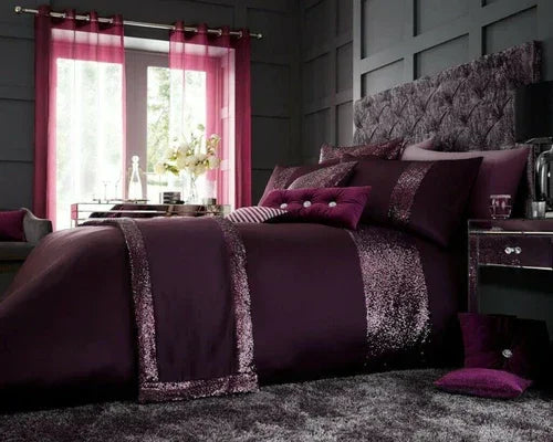 Luxury Bridal Bedding Duvet Set With Sequence with Filling - myhomestore.com.pk