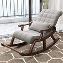 Solid Wood Rocking Chair with Memory Foam Cushion - myhomestore.com.pk