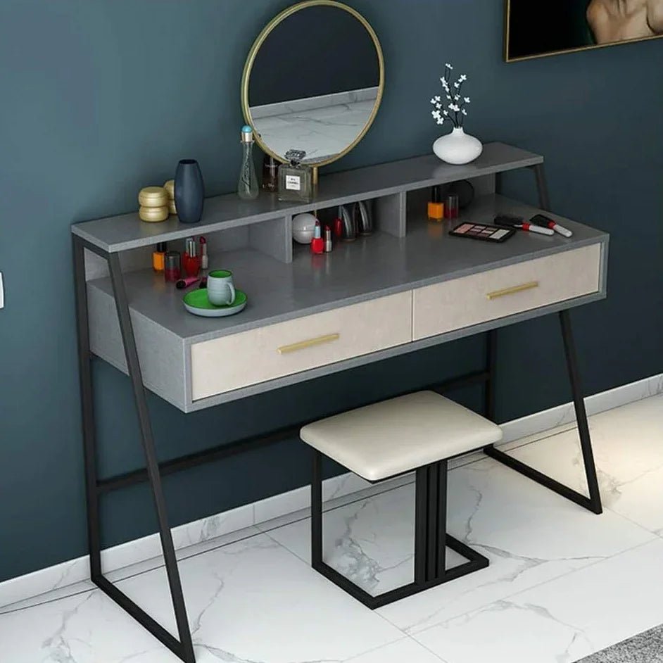 Dressing Table Set Light Chain Cosmetic Table Mirror Dressing Table - myhomestore.com.pk