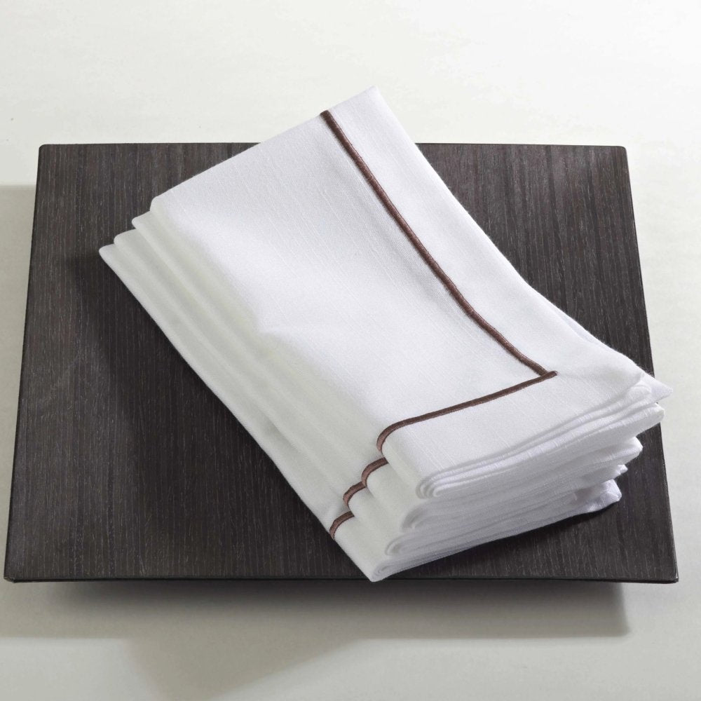 Embroidery With Baratta Stitch Napkins (Pack of 6) - myhomestore.com.pk