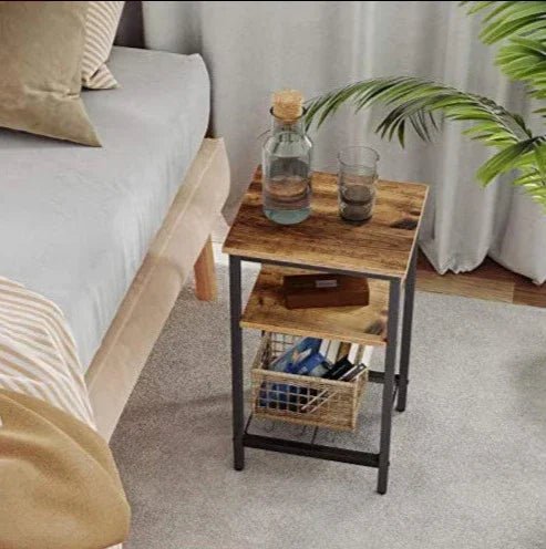 End Table, Telephone Table with 3 Shelves - myhomestore.com.pk