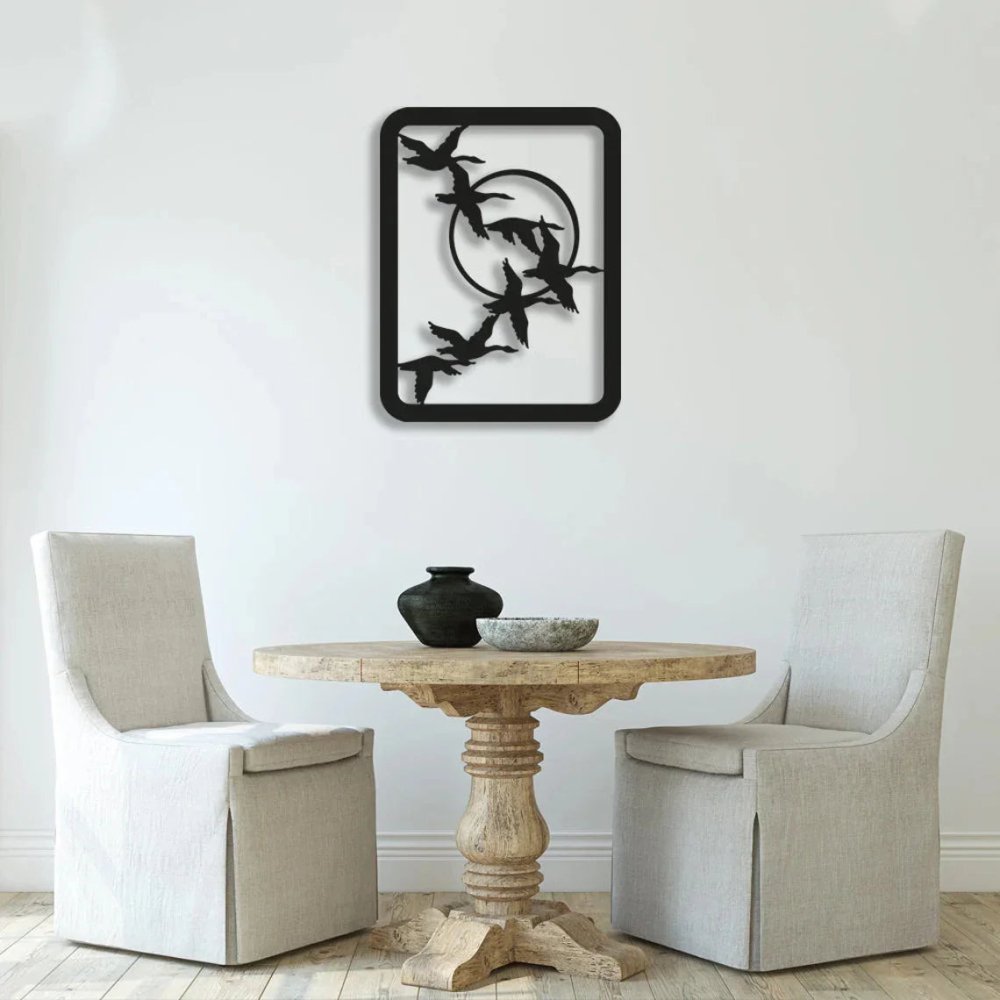 Flying Swan Metal Wall Decor - myhomestore.com.pk