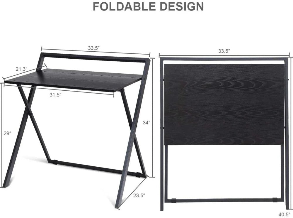 Folding Computer Desk, Foldable Desk for Small Space - myhomestore.com.pk