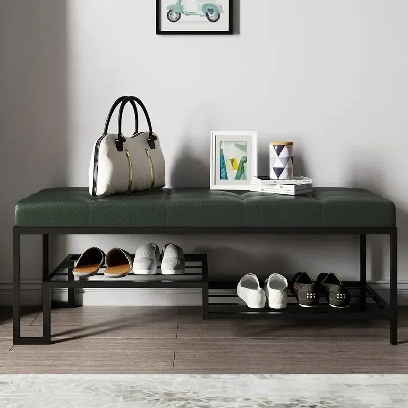 Hallway Upholstered Bench with Shoe Storage - myhomestore.com.pk