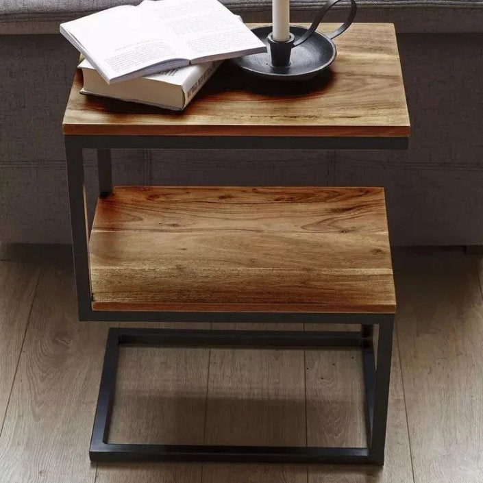 Highline S Shaped Corner Side Coffee Table - myhomestore.com.pk