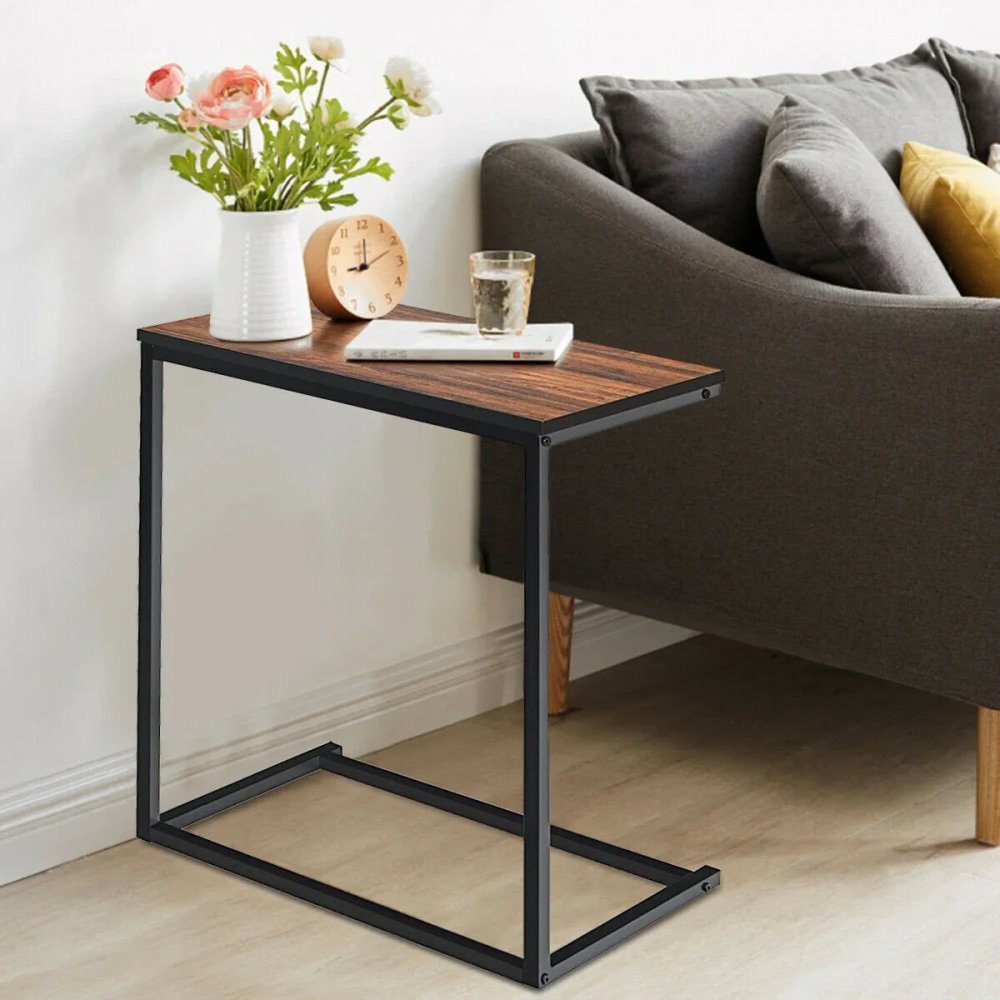 Industrial Styled C Shaped Side End Table - myhomestore.com.pk