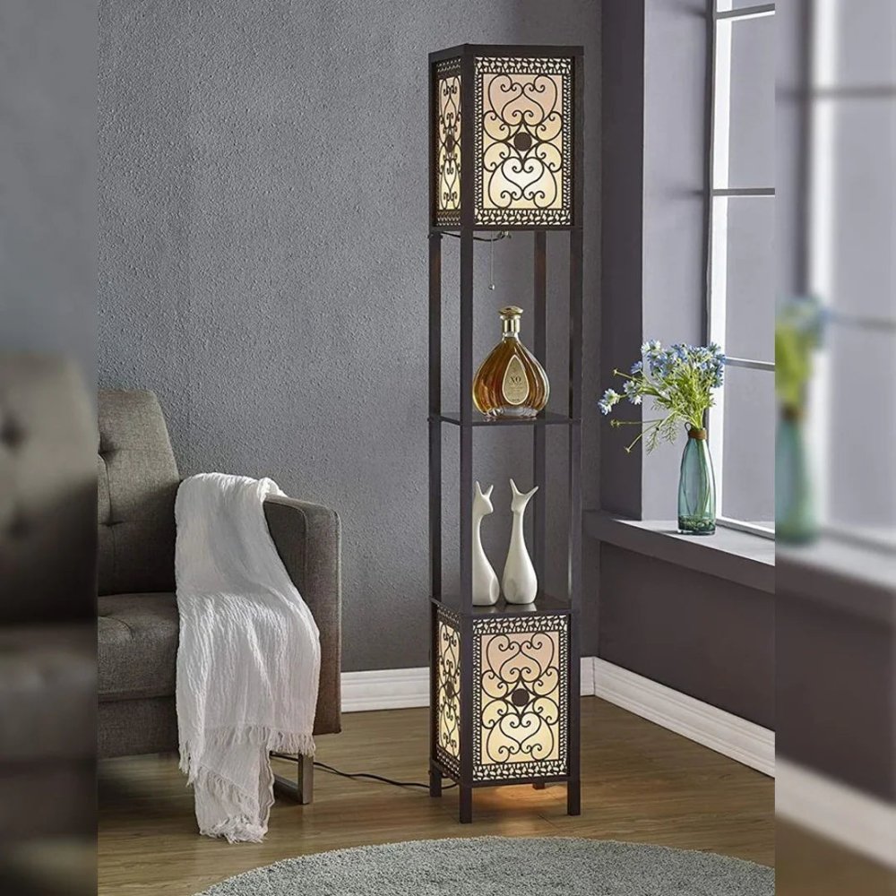 Infinity Heart Shelf Floor Lamp - myhomestore.com.pk