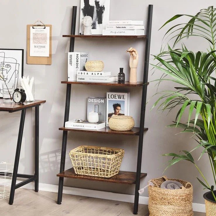 Ladder Shelf Dark Wood - myhomestore.com.pk