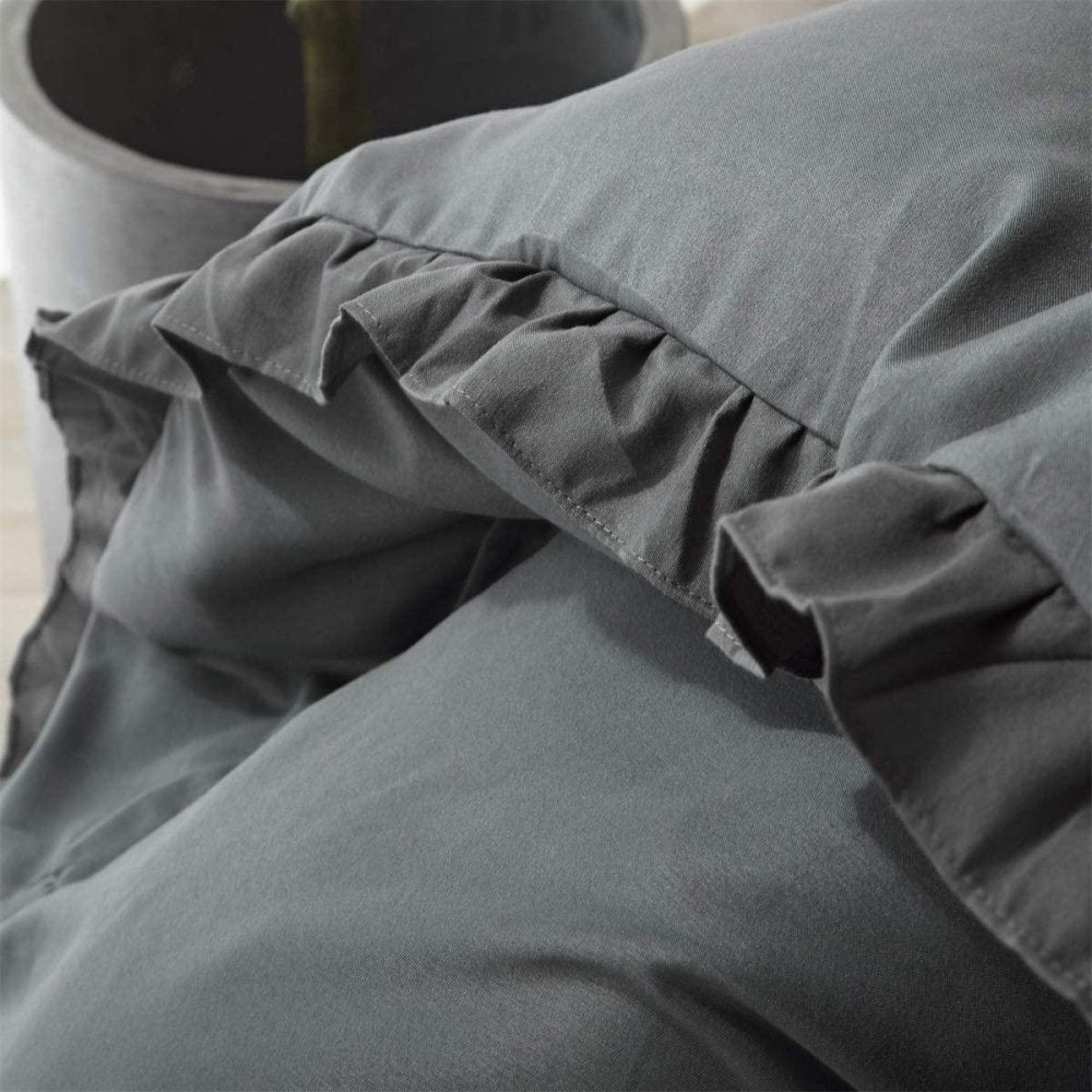 Lotus Leaf Duvet Cover (Charcoal) - myhomestore.com.pk