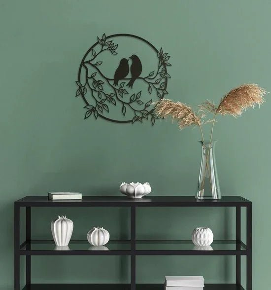 Love Bird Metal Wall Decor - myhomestore.com.pk