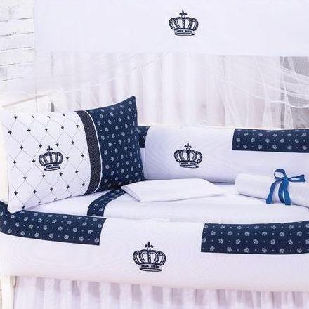 Luxury Baby Cot Set Crown Style - myhomestore.com.pk