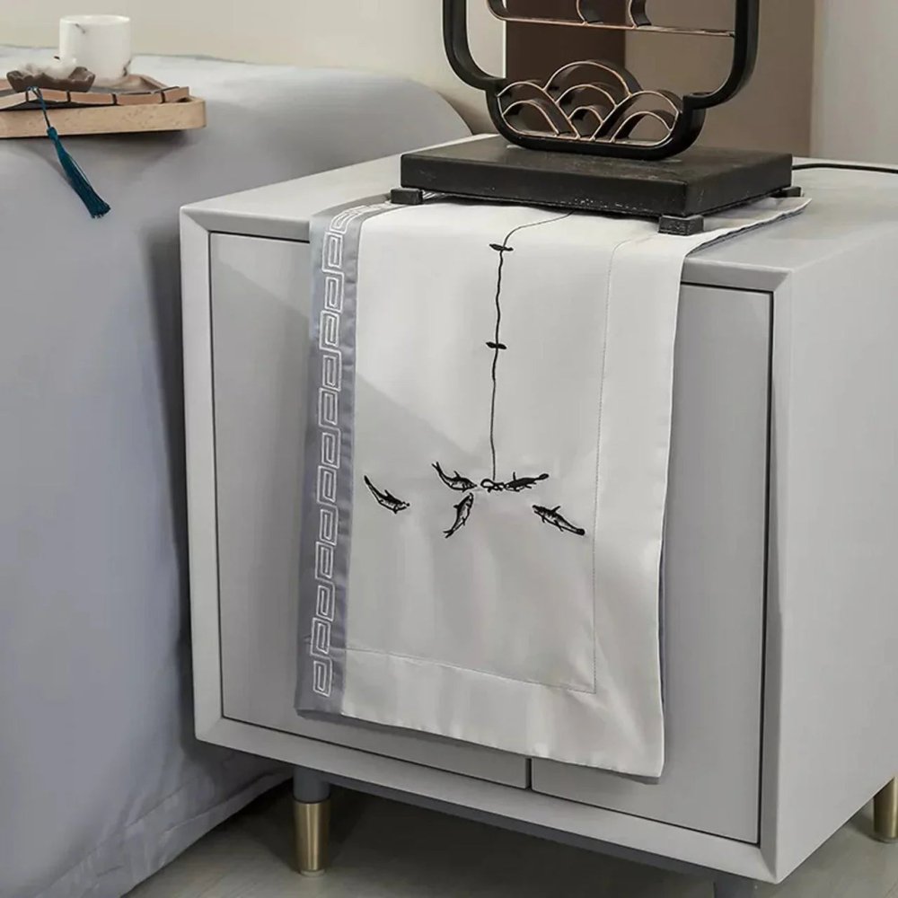 Luxury New Fish Style Embroidery Duvet Set - myhomestore.com.pk