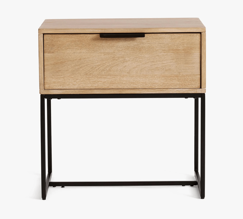 MDF & Iron Drawer Side Table – Stylish & Durable - myhomestore.com.pk