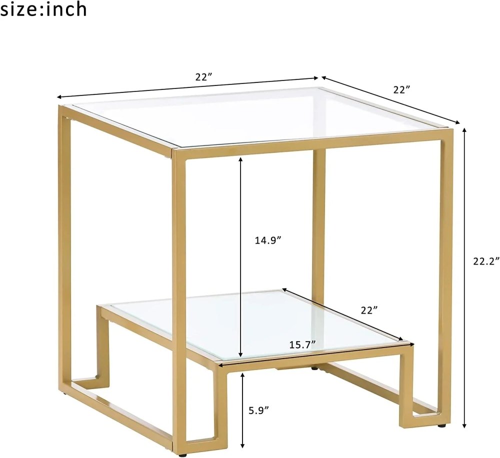 Minimalist Design Living Room Golden End Table - myhomestore.com.pk