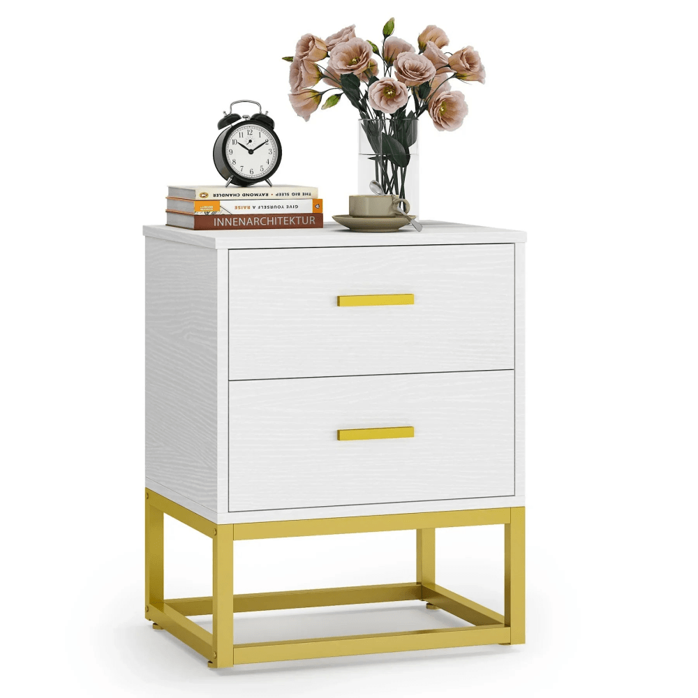 Modern Sofa Side Table With 2 Drawers - myhomestore.com.pk