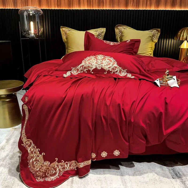 New Gleaming Embroidery Duvet Set - myhomestore.com.pk