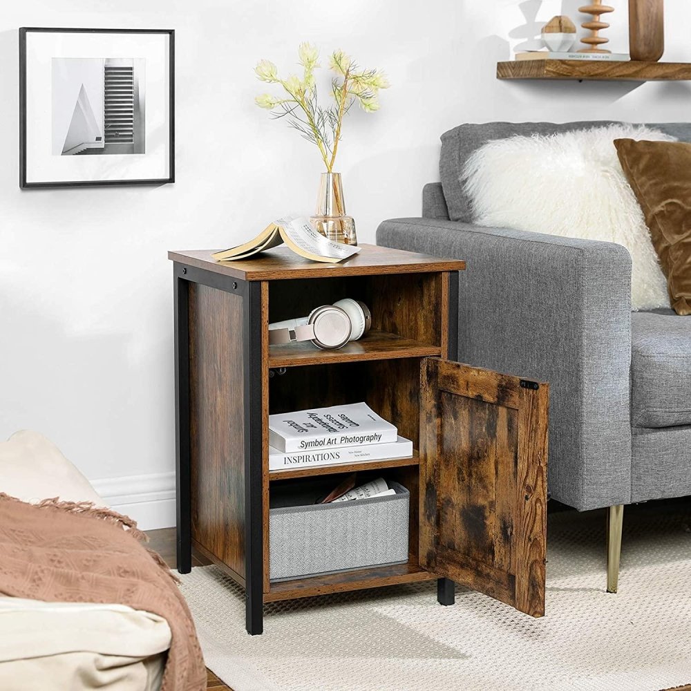 Nightstand with Storage Side Table - myhomestore.com.pk