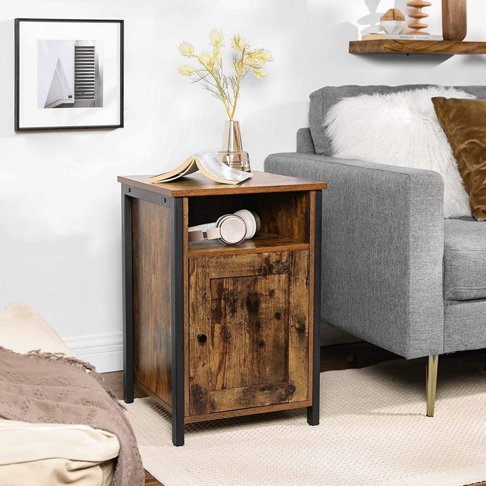 Nightstand with Storage Side Table - myhomestore.com.pk