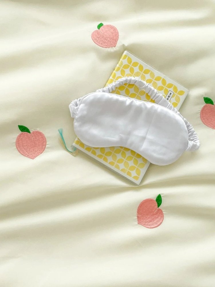 Peach Embroidered Duvet Cover Set - myhomestore.com.pk