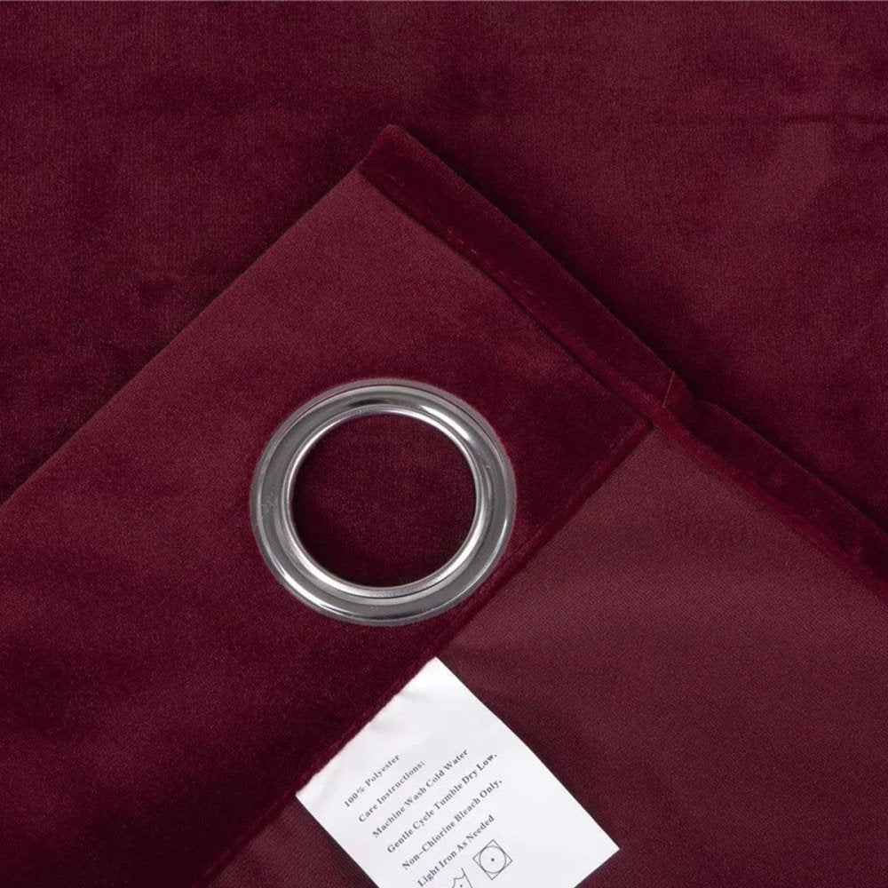 Premium Maroon Velvet Curtain for Bedroom & Living Room Elegance - myhomestore.com.pk