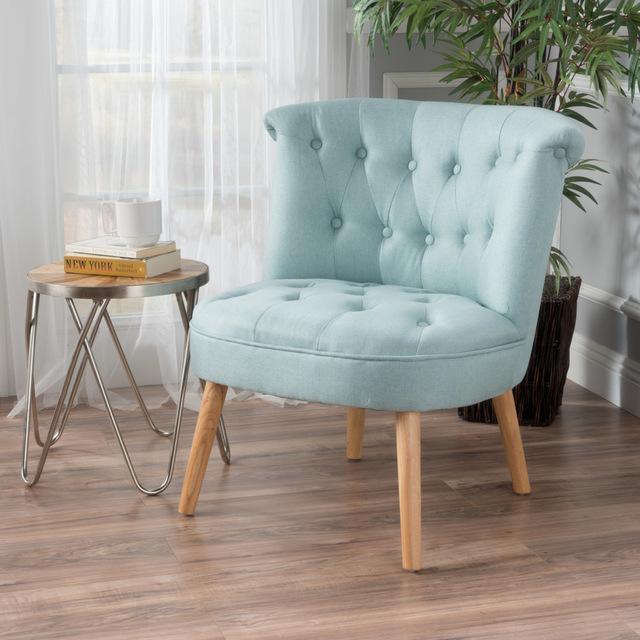 Plush Modern Tufted Accent Chair (One) - myhomestore.com.pk