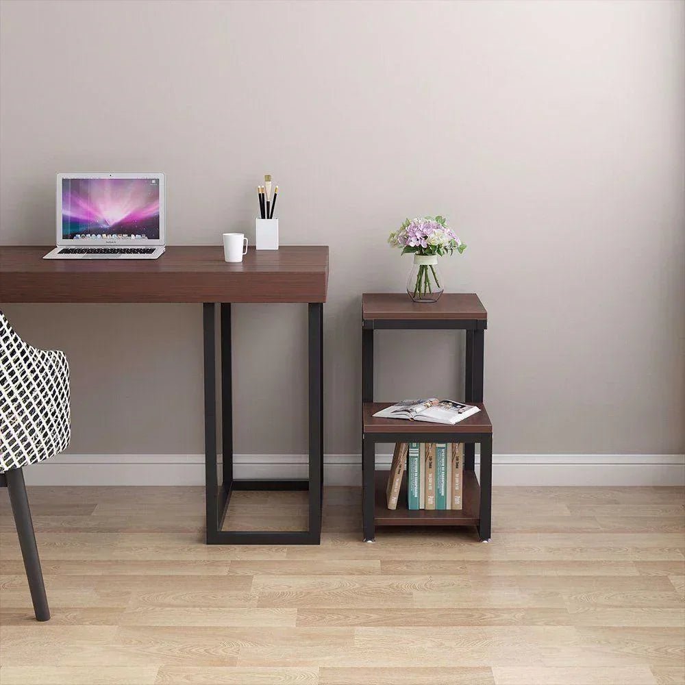 Rustic End Table 3 - Tier Side Table - myhomestore.com.pk