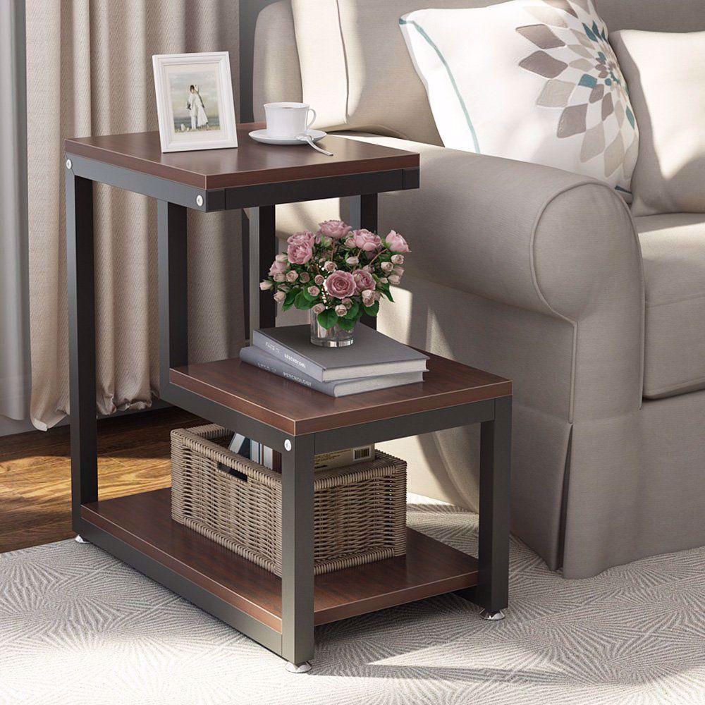 Rustic End Table 3 - Tier Side Table - myhomestore.com.pk