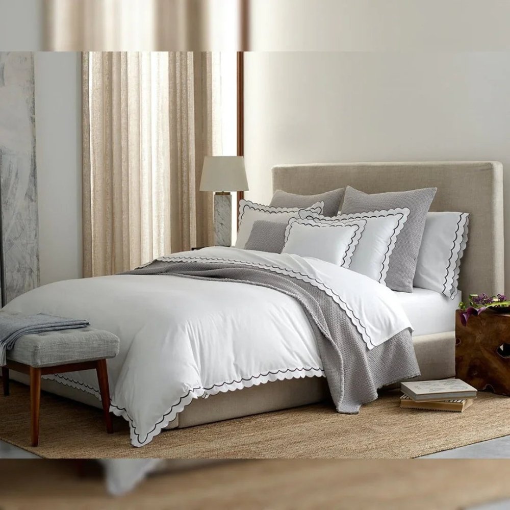 Scalloped Flange Duvet Set - myhomestore.com.pk