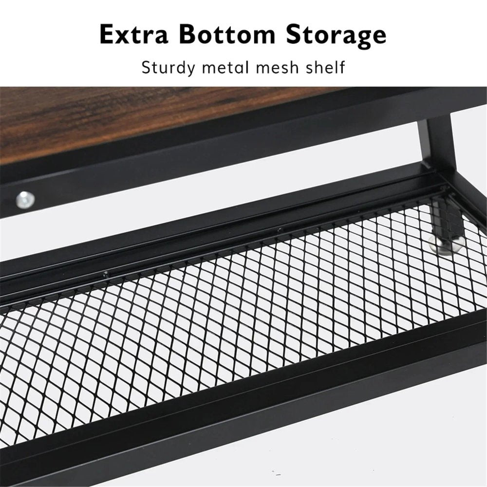 Side Table with 3 - Tier Storage Shelf - myhomestore.com.pk